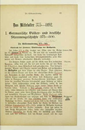 B. Das Mittelalter 375-1492
