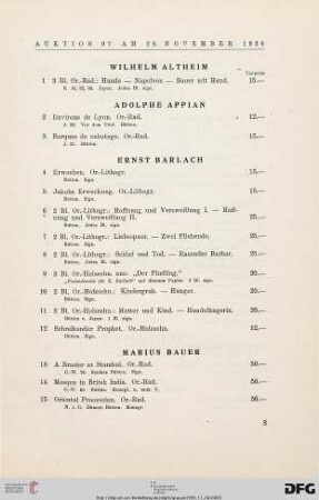 Graphik des XIX. und XX. Jahrhunderts (Nr. 1-729)