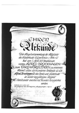 Ehren-Urkunde