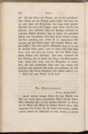 Rom, August 1831.
