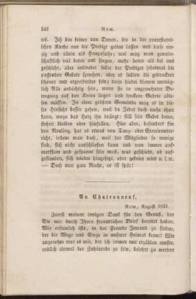 Rom, August 1831.