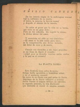 La flauta llora