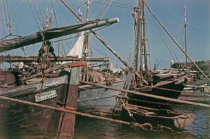 Reisefotos Italien. Segelschiff in einem Hafen