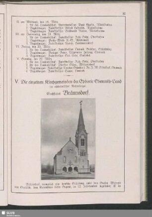 V. Die einzelnen Kirchgemeinden der Ephorie Chemnitz-Land : in alphabetischer Reihenfolge