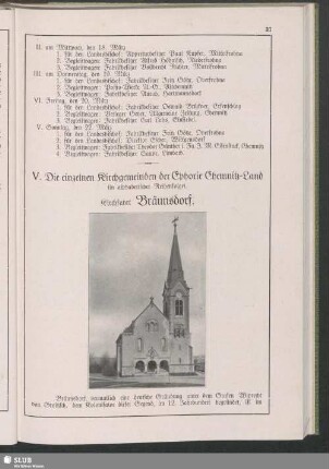 V. Die einzelnen Kirchgemeinden der Ephorie Chemnitz-Land : in alphabetischer Reihenfolge