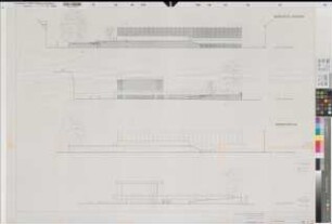 Münster (Münster) Hörsaalgebäude der Universität am Neuplatz Ansichten mit Änderungen 1966/67 1 : 100 78 x 113 Pause Dr. F. W. Kraemer, Architekt, Braunschweig Regierung Münster Nr. 34045