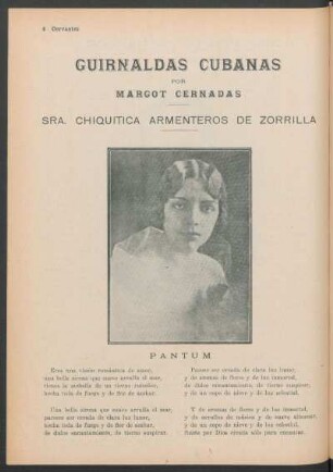 Guirnaldas cubanas - Sra. Chiquitica Armenteros de Zorrilla