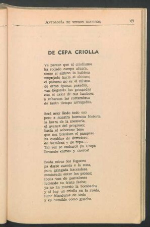 De cepa criolla