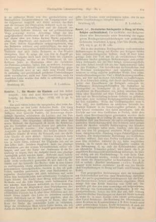 114-116 [Rezension] Bauer, Jos., Die deutschen Reichsgesetze in Bezug auf Kirche, Religion und Geistlichkeit