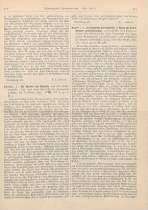 114-116 [Rezension] Bauer, Jos., Die deutschen Reichsgesetze in Bezug auf Kirche, Religion und Geistlichkeit