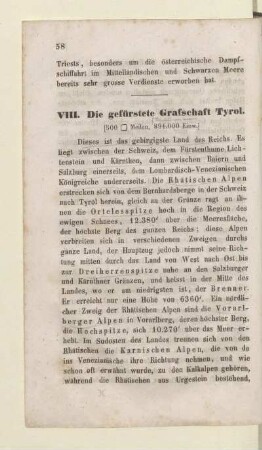 VIII. Die gefürstete Grafschaft Tyrol