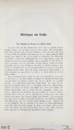 Ein Tumult in Neapel im Jahre 1728