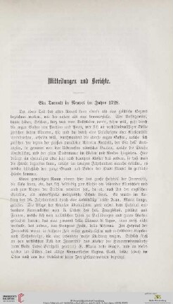 Ein Tumult in Neapel im Jahre 1728