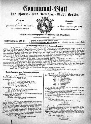 1864,42: No. 42, 16. Oktober 1864