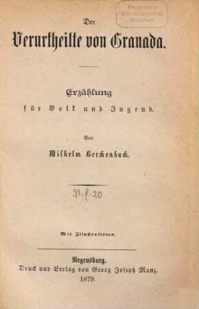 Neue Erzählungen für Volk und Jugend, 20