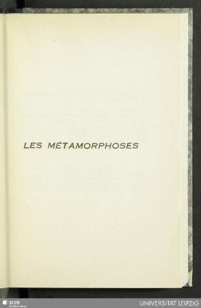 Les Métamorphoses