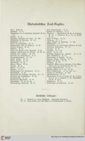 Alphabetisches Sach-Register
