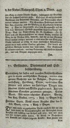 Sammlung der besten und neuesten Reisebeschreibungen. Bd.11.12. + 169 S., mit Reg. zu Bd.1-12.)