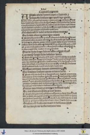 Capitulum primum.
