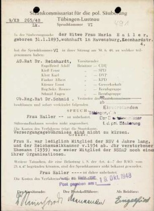 Hailer, Maria