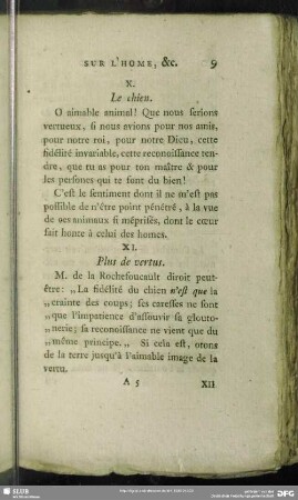 X. Le chien