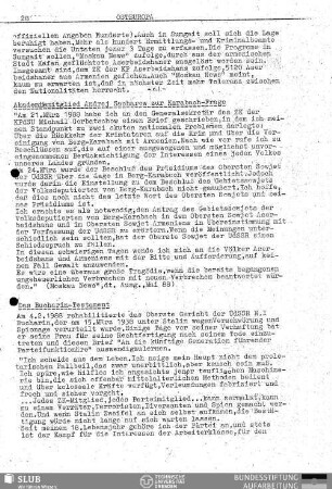 Akademiemitglied Andrej Sacharow zur Karabach-Frage