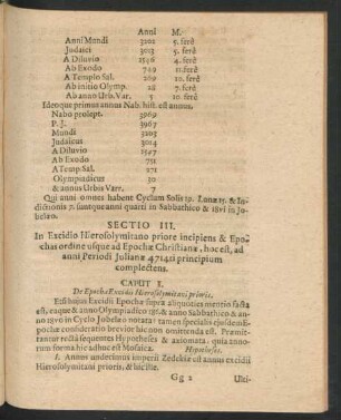 Caput I. De Epocha Excidii Hierosolymitani prioris.