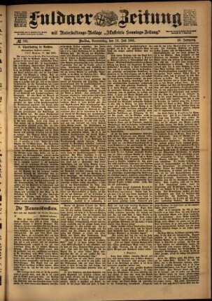 Ausgabe vom Donnerstag, den 18. Juli 1901.