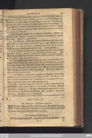 Sectio IV. De Genere Substantivorum.