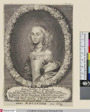 Serma Princeps ac Domina. D. Elisabeth, Amelia, Magdalena