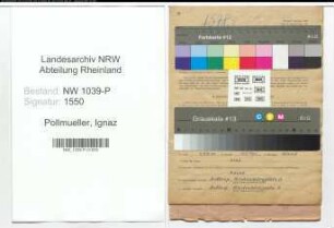 Entnazifizierung Ignaz Pollmueller , geb. 25.12.1907 (Studienrat)