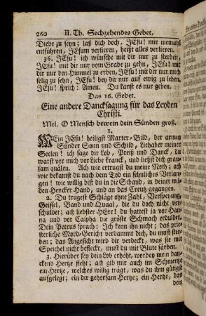 260-266, Das 16. Gebet