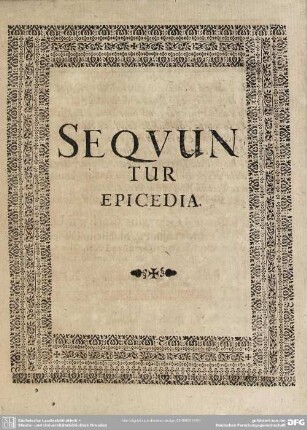 Sequuntur Epicedia