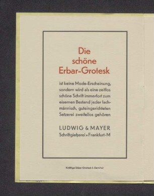 Kräftige Erbar-Grotesk I. Garnitur