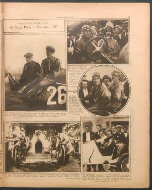 El Gran Premio Nacional 1927 [Fotografías] : Notas automovilísticas