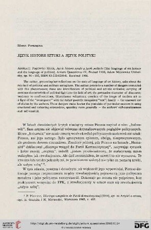 4: Język historii sztuki a język polityki