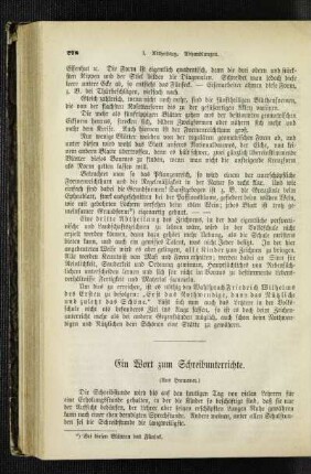 ¬Ein¬ Wort zum Schreibunterrichte : (aus Hannover)