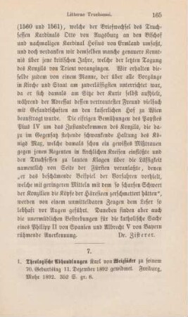 165-171 [Rezension] Theologische Abhandlungen Karl von Weizsäcker zu seinem 70. Geburtstag 11. Dezember 1892 gewidmet