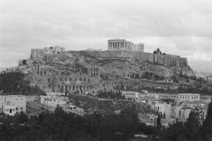 Akropolis : Ansicht des die Stadt Athen überragenden Akropolisfelsens.
