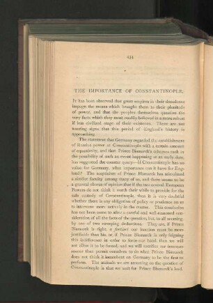The Importance of Constantinople.