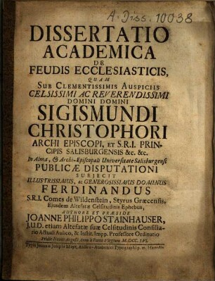 De feudis ecclesiasticis