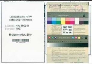 Entnazifizierung Ellen Bretschneider , geb. 25.01.1893 ()