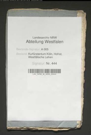 Belehnung des Henrich Christoph von Schade zu Ahausen und seines Bruders Theodor Hermann mit den Burglehen zu Eversberg und Bilstein, den dazu gehörigen Eigenleuten und mit dem Gute zu Bruchhausen (Gemeinde Kirchveischede)