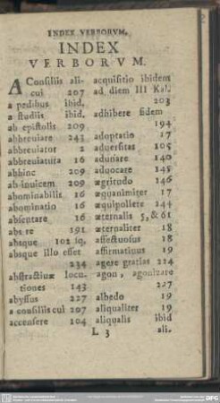 Index Verborum