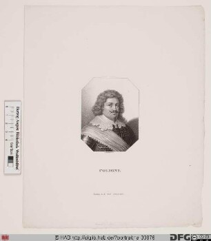 Bildnis Gaspard III de Coligny, marquis, später duc de Châtillon