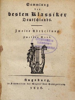 Klopstocks sämmtliche Werke, 2. Oden ; 2