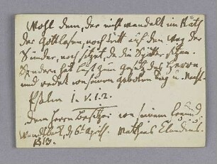 Matthias Claudius. – Wandsbeck, 06.04.1813
