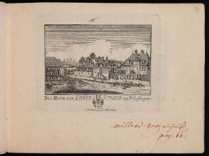 Des Herrn von Ebners Schloss zu Erlastegen. - Ehemaliger Herrensitz Voit- oder Ebnerschloss, Nürnberg-Erlenstegen