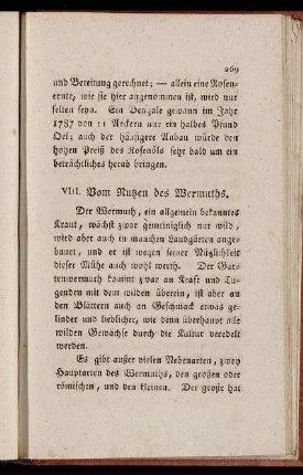 VIII. Vom Nutzen des Wermuths. - XII. In einem jeden Ofen läßt sich Holz ersparen.