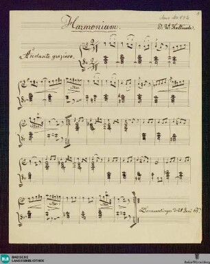 Andante grazioso - Don Mus.Ms. 842 : pf, harmonium; C; StrK WoO 3.1